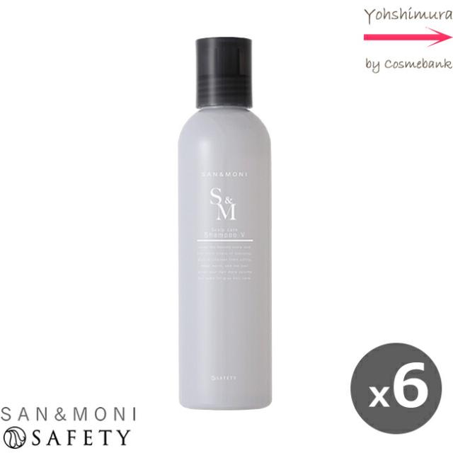 【ｘ６点】セフティ サンモニ スキャルプケアシャンプー V 250mL【ボリュームアップ】シトラスラベンダーの香り｜SAN＆MONI