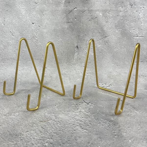 アンティーク ディスプレイ スタンド 皿立て 真鍮　大 真鍮 ワイヤースタンド 大 皿立てスタンド 皿 ディスプレイ