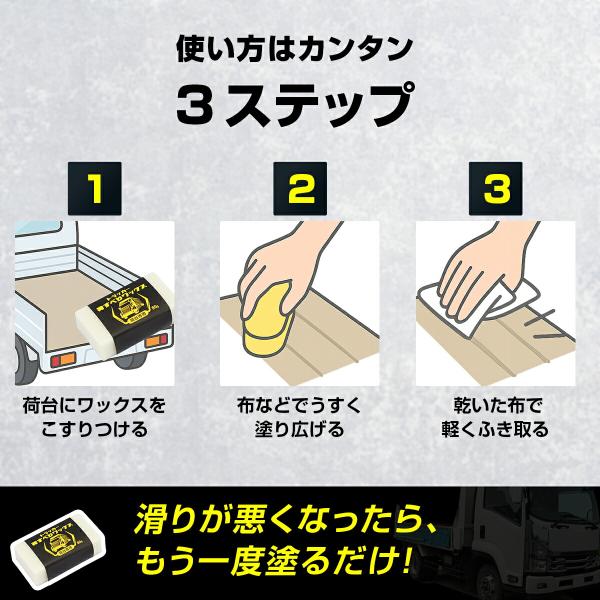 トラッカー 荷滑り ワックス 80g トラック 荷台 ロウ 蝋 ろう 日本製 