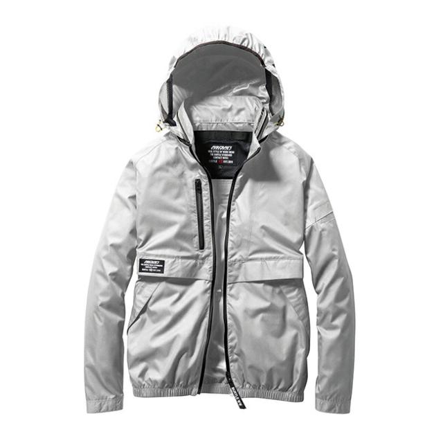 空調服　BURTLE グレー アウター ジャケット　長袖 BURTLE SS-LL AC7141 エアークラフトブルゾン 空調服 作業服