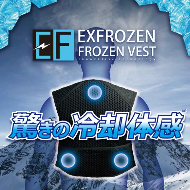 サンエス EF92392 フローズンベスト  | アイスベスト ペルチェ クール FROZEN VEST 冷却 夏 涼しい ひんやり 水 氷 熱中症 猛暑 対策 冷感 冷たい 冷凍 爽快 清涼 熱中症 対策 黒 2023 2023年 新商品 新作_1