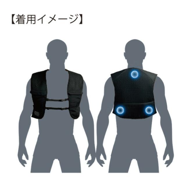 サンエス EF92392 フローズンベスト  | アイスベスト ペルチェ クール FROZEN VEST 冷却 夏 涼しい ひんやり 水 氷 熱中症 猛暑 対策 冷感 冷たい 冷凍 爽快 清涼 熱中症 対策 黒 2023 2023年 新商品 新作_5