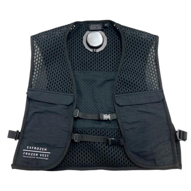 サンエス EF92392 フローズンベスト  | アイスベスト ペルチェ クール FROZEN VEST 冷却 夏 涼しい ひんやり 水 氷 熱中症 猛暑 対策 冷感 冷たい 冷凍 爽快 清涼 熱中症 対策 黒 2023 2023年 新商品 新作_6