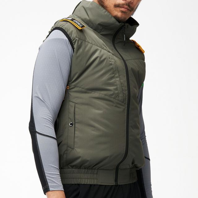 【24V 2025年 GLOBALバッテリー＆ファン付き】空調風神服 アタックベース HUMMER 空調ウェア 服【09900】空調風神服 ベスト | 夏 涼しい クール 空調 ウェア 服 作業着 夏場 現場 作業 熱中症 対策 おしゃれ かっこいい カジュアル メンズ レディース 作業着 作業服_3