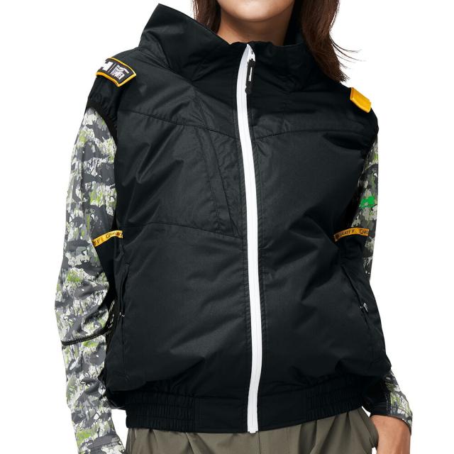 【24V 2025年 GLOBALバッテリー＆ファン付き】空調風神服 アタックベース HUMMER 空調ウェア 服【09900】空調風神服 ベスト | 夏 涼しい クール 空調 ウェア 服 作業着 夏場 現場 作業 熱中症 対策 おしゃれ かっこいい カジュアル メンズ レディース 作業着 作業服_4