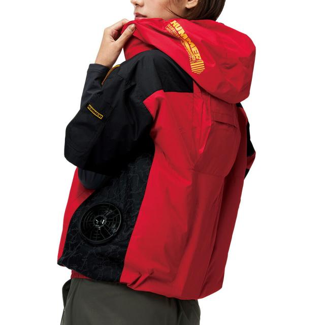 【24V 2025年 GLOBALバッテリー＆ファン付き】空調風神服 アタックベース HUMMER 空調ウェア 服【09905】空調風神服 半袖 | 夏 涼しい クール 空調 ウェア 服 作業着 夏場 現場 作業 熱中症 対策 おしゃれ かっこいい カジュアル メンズ レディース 作業着 作業服_4