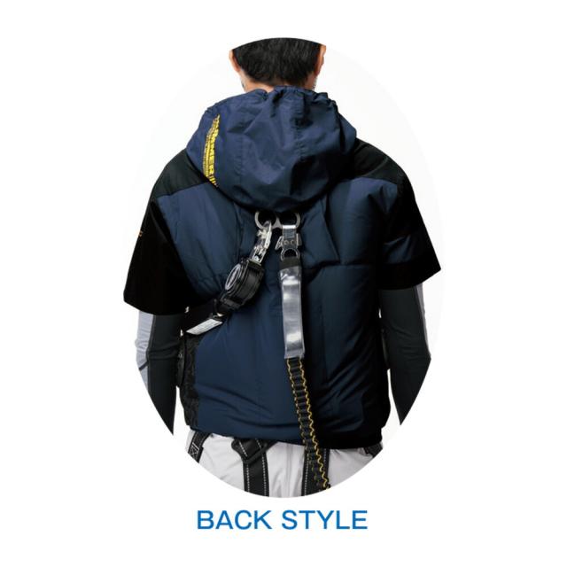 【24V 2025年 GLOBALバッテリー＆ファン付き】空調風神服 アタックベース HUMMER 空調ウェア 服【09905】空調風神服 半袖 | 夏 涼しい クール 空調 ウェア 服 作業着 夏場 現場 作業 熱中症 対策 おしゃれ かっこいい カジュアル メンズ レディース 作業着 作業服_9