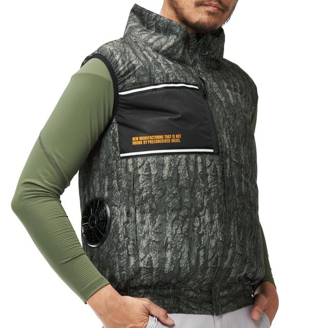 【12V ファン＆バッテリーセット】空調風神服 アタックベース 空調ウェア 服【8700】The tough 空調風神服 ベスト | 夏 涼しい クール 空調 ウェア 服 作業着 夏場 現場 作業 熱中症 対策 おしゃれ かっこいい カジュアル メンズ レディース 作業着 作業服_2