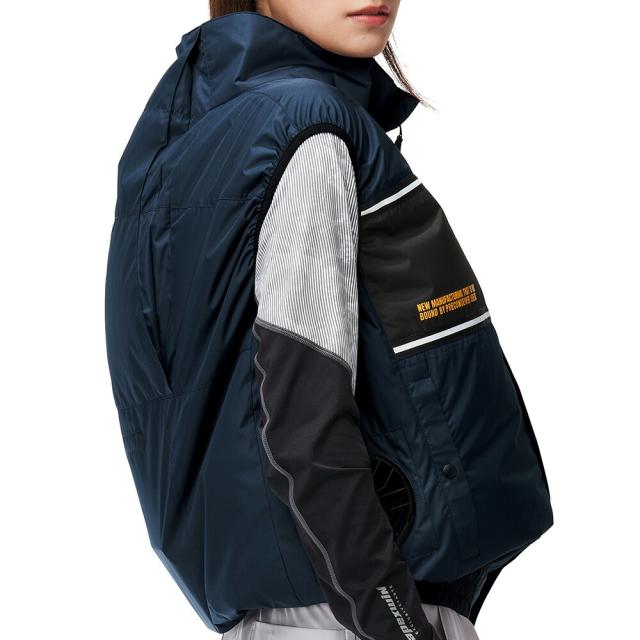 【12V ファン＆バッテリーセット】空調風神服 アタックベース 空調ウェア 服【8700】The tough 空調風神服 ベスト | 夏 涼しい クール 空調 ウェア 服 作業着 夏場 現場 作業 熱中症 対策 おしゃれ かっこいい カジュアル メンズ レディース 作業着 作業服_3