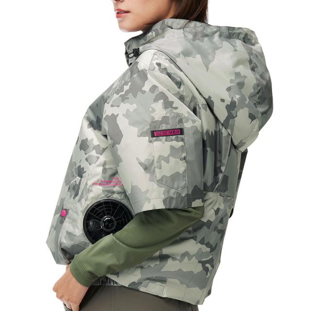 【2026年 30V 海外製バッテリー＆ファン付き】空調風神服 アタックベース 空調ウェア 服【8845】The tough 半袖_4