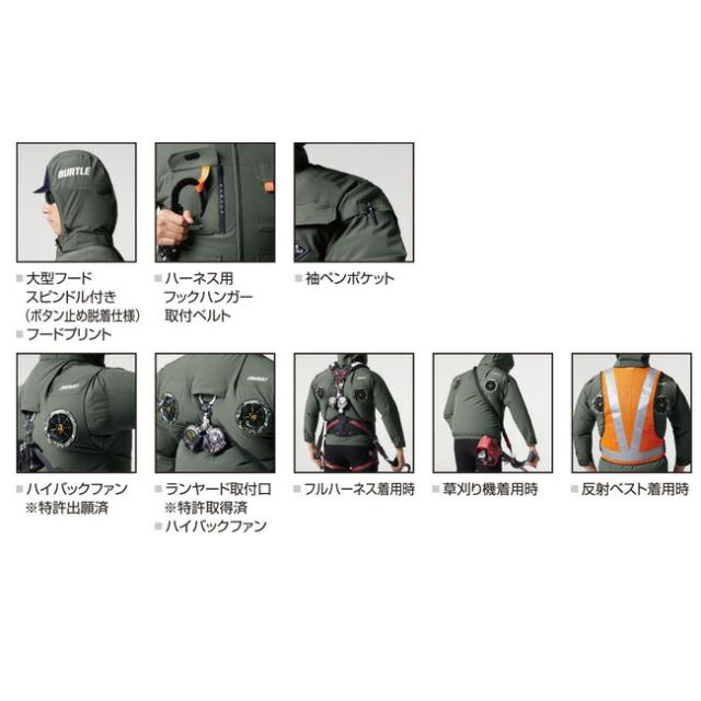【2026年 メタリックゴールドファン＋30Vバッテリーセット】バートル BURTLE 空調ウェア EFウェア 【AC2036】半袖ブルゾン 超冷却保冷剤付き_1