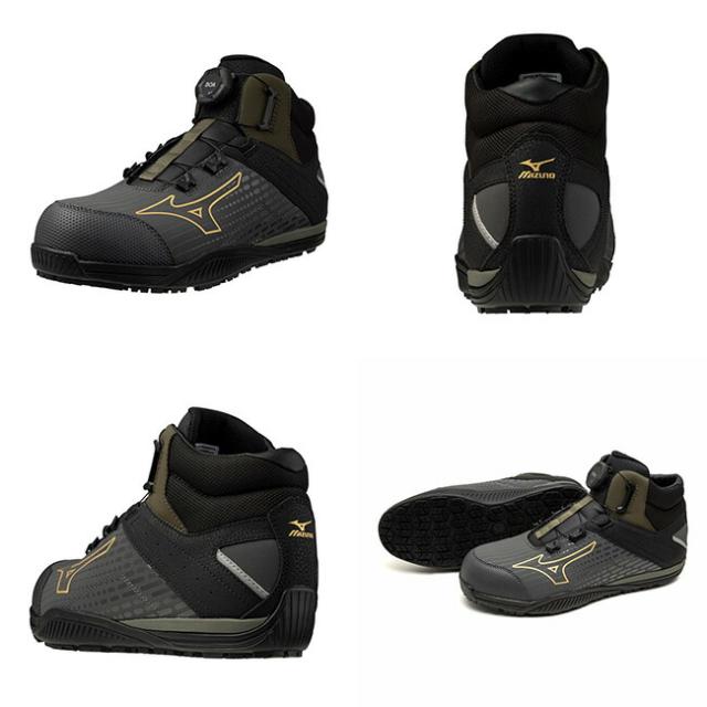 ミズノ mizuno 安全靴 作業靴 ALMIGHTY TD2 81H 【F1GA2510】| ハイカット BOA オールマイティ 新作 新色 履きやすい メンズ レディース おしゃれ かっこいい カジュアル 大きいサイズ 疲れにくい 丈夫 現場 作業場 軽量 軽い タフ 痛くなりにくい