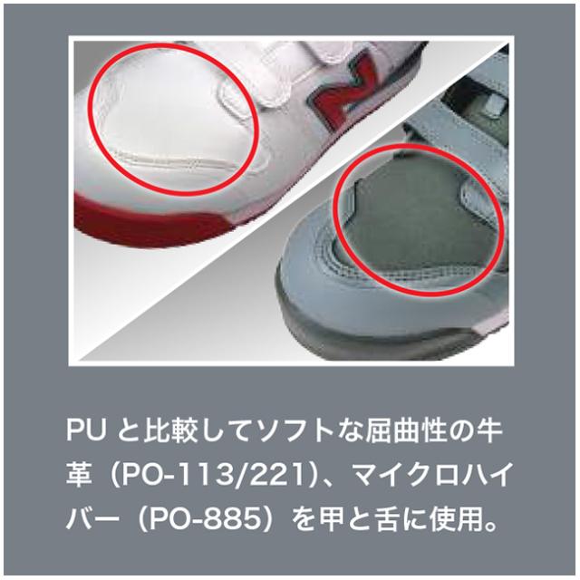 種類1：PO-113 ホワイト/22.5cm ニューバランス new balance