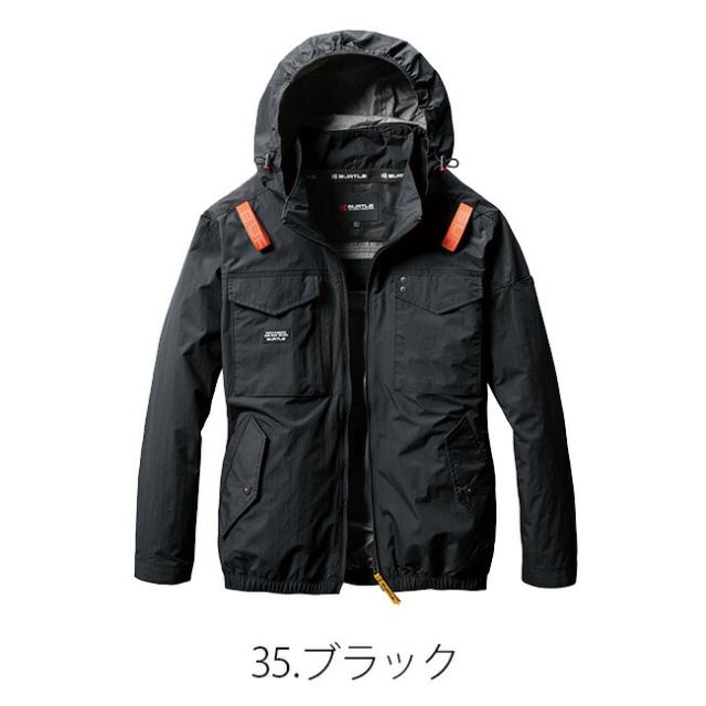 【2026年 オーシャンブルーファン＋30Vバッテリーセット】バートル BURTLE 空調ウェア EFウェア 【AC1151】 長袖 タクティカル ブルゾン フード付き 超冷却保冷剤付き