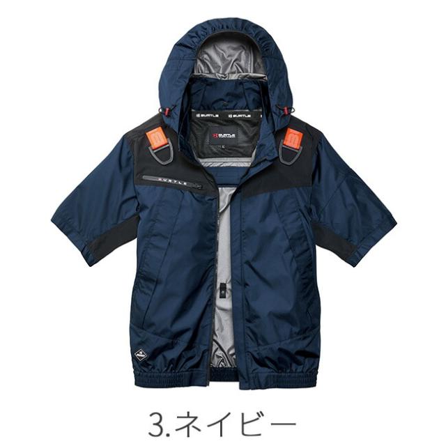 【2026年 マーリンファン＋30Vバッテリーセット】バートル BURTLE 空調ウェア EFウェア 【AC1196】 半袖 ブルゾン 超冷却保冷剤付き_6