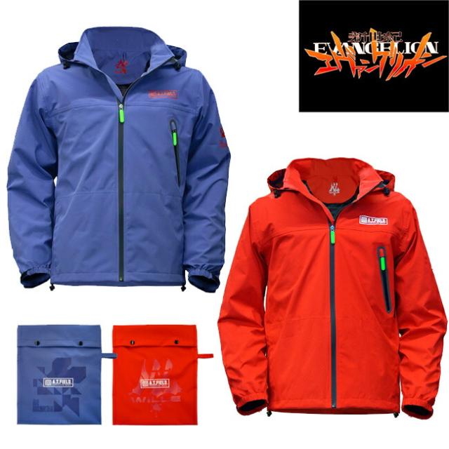 【送料無料】エヴァンゲリオン コラボ レインパーカー【ATF-02】A.T.FIELD ｜ レインスーツ レインウェア ジャケット エヴァ 雨具 メンズ レディース 登山 透湿 アウトドア 軽量 長袖 ムレない 梅雨 雨 自転車 バイク 着心地 カジュアル おしゃれ 収納 バッグの通販は 5,676円