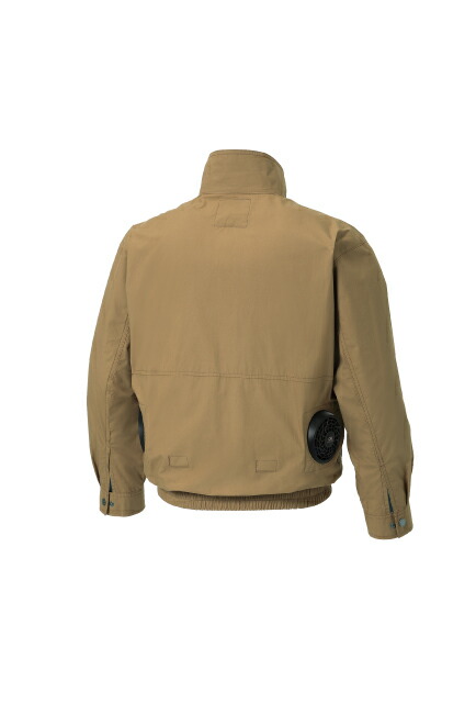 【12Vスターターキット ファン&バッテリー付き】サンエス SUN-S 空調 風神服 KF91400 長袖ワークブルゾン薄生地 WA11711シリーズパンツに対応 ｜ 風神 綿 100％ おしゃれ カジュアル かっこいい KU91400_4