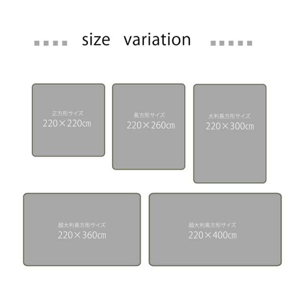 ラグ こたつ敷き布団 長方形 幅広ラグ 約220×260cm | 冬 あったかい あたたかい 暖かい 温かい 暖房_6