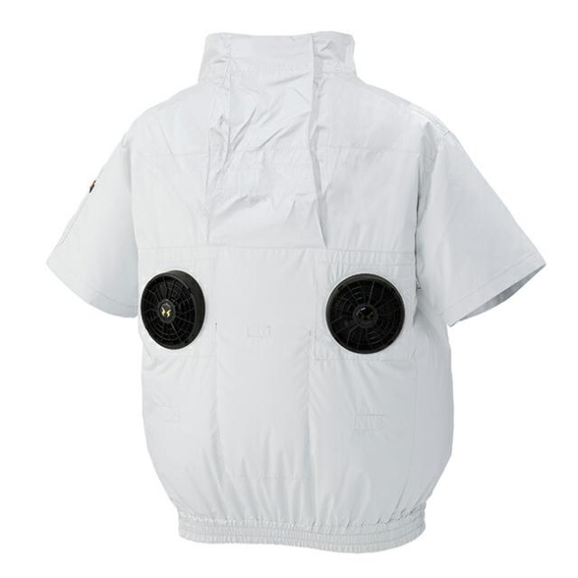 【2026年 24V 日本製バッテリー＆ファン付き】空調風神服 アタックベース The tough 空調ウェア 服【2245】ペルチェデバイス付き 半袖_10