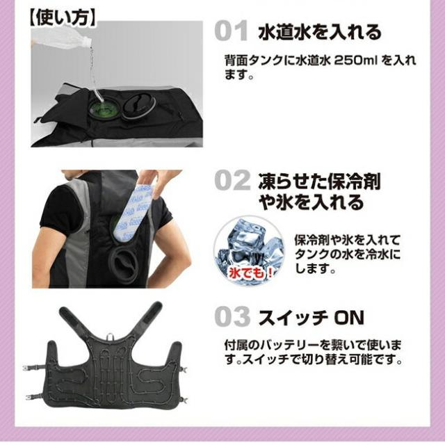 ブレイン BRAIN 【BR-862-2】BR-862 水冷ベスト[スライドジッパー式