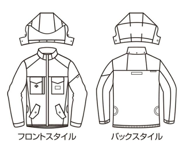 【2026年 マーリンファン＋30Vバッテリーセット】バートル BURTLE 空調ウェア EFウェア 【AC2041】 長袖 ブルゾン 超冷却保冷剤付き