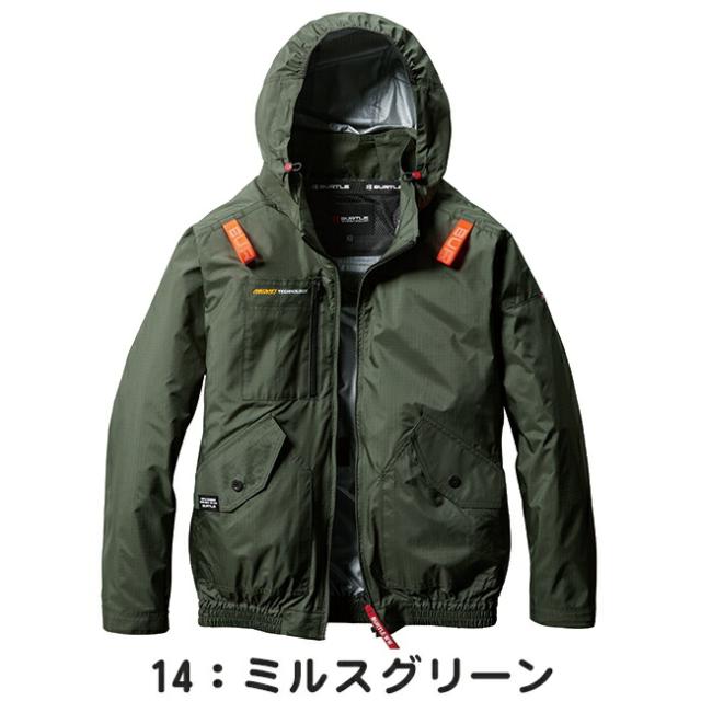 【2026年 マーリンファン＋30Vバッテリーセット】バートル BURTLE 空調ウェア EFウェア 【AC2071】 長袖 超冷却保冷剤付き_2