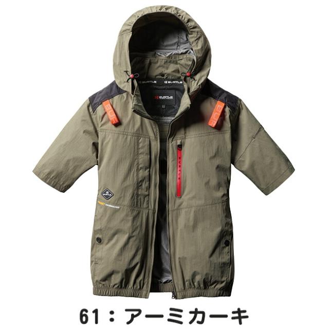 【2026年 スパイダーレッドファン＋30Vバッテリーセット】バートル BURTLE 空調ウェア EFウェア 【AC2086】 半袖 超冷却保冷剤付き_4