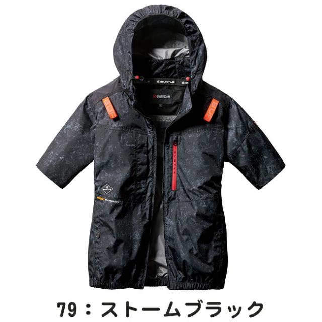 【2026年 スパイダーレッドファン＋30Vバッテリーセット】バートル BURTLE 空調ウェア EFウェア 【AC2086】 半袖 超冷却保冷剤付き_5