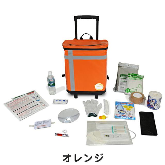 メテックス METEX 【EX48CXWSB】 EX.48 防災バッグTANAKA 防災士ブラザーズモデル【S】ベーシック１人用オレンジ・シルバーグレー_16
