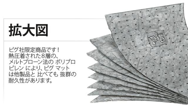 エキストラデューティ吸収マットパッド 幅41cm x 長さ51m（ディスペンサーボックス入り） オイル・液体吸着マット MAT2002 PIG ピグ_3