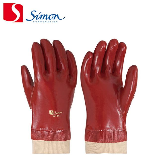 12双セット シモン 作業用手袋 オールコート手袋 ケミグローブ1001