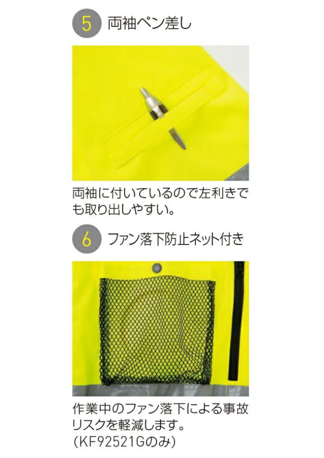 24V 2025年 GLOBALバッテリー＆ファン付き】サンエス SUN-S 空調風神服