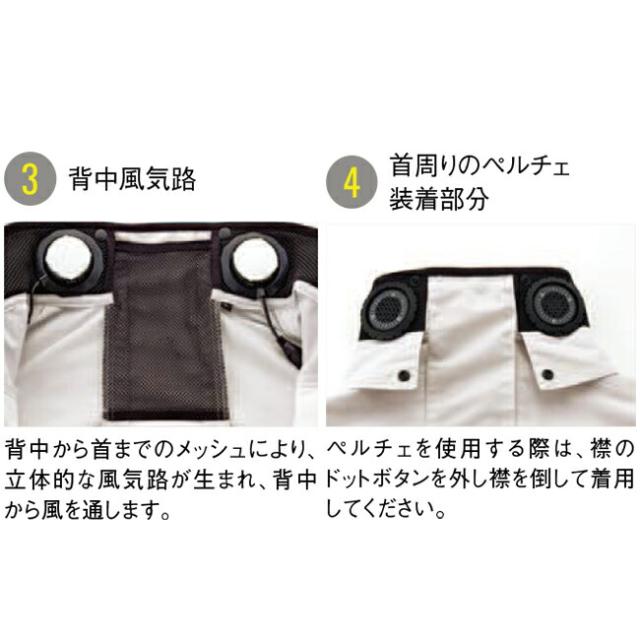 【2026年 30V 海外製バッテリー＆ファン付き】サンエス SUN-S 空調風神服 空調ウェア 【KF92621】 長袖 ブルゾン_4