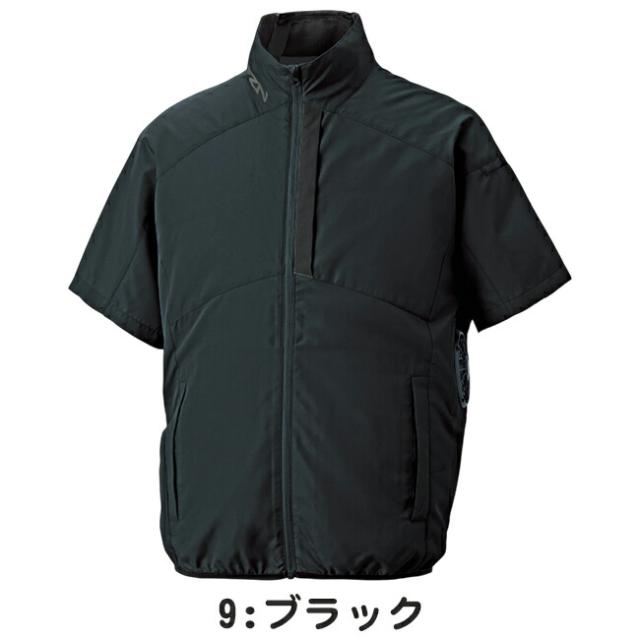 【2026年 30V 海外製バッテリー＆ファン付き】サンエス SUN-S 空調風神服 空調ウェア 【KF96030】 チタン加工 半袖 ブルゾン_10