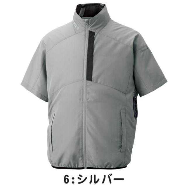 【2026年 30V 海外製バッテリー＆ファン付き】サンエス SUN-S 空調風神服 空調ウェア 【KF96030】 チタン加工 半袖 ブルゾン_7