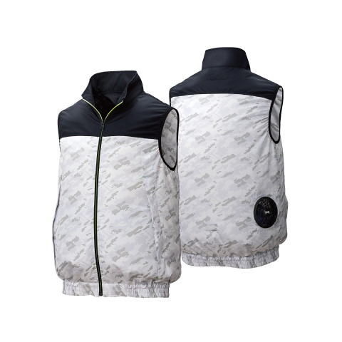 KU92020 空調服 R ポリエステル製 カジュアルベスト FAN2400SPBB