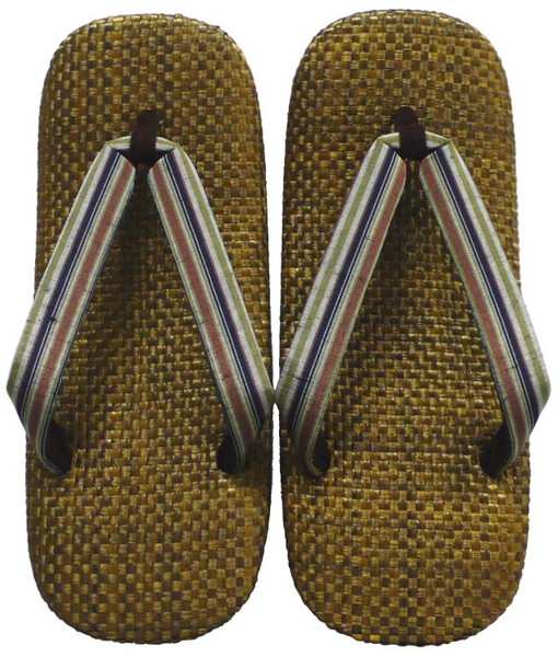 雪駄 5208 パナマ茶 縞 ｜ お祭り お祭り用 祭り まつり おまつり 神輿 みこし おみこし イベント サンダル せった セッタ 祭式 お祭り用品 服 靴 縁日 浴衣 メンズ 男性 男性用 子供 おしゃれ かっこいい 派手 皮底 革底の通販は 7,269円