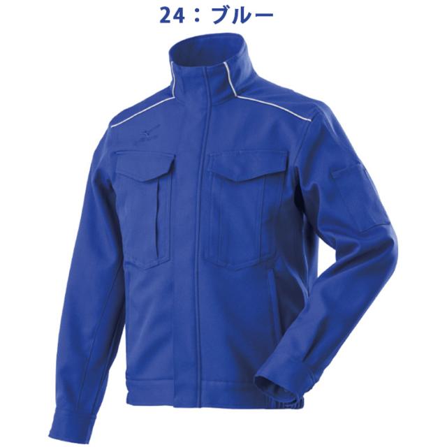 mizuno ミズノ 作業服 ジャケット【F2JE8582】 通年タイプ ｜ 作業着 ユニフォーム ストレッチ 着心地 柔らかい 制電 消臭 ワーク ウェア 上着 春 夏 秋 冬 春夏 秋冬 メンズ レディース 社用 社員用 作業用 スポーティ 2019 2020 動きやすい_6