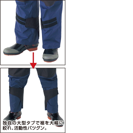 カジメイク Kajimeiku KM-001 レインウェア 仕事合羽 | カッパ 雨具 合羽 メンズ 大きいサイズ 自転車 通学 バイク 作業 現場 仕事 ビジネス 防水 梅雨 雨 台風 登山 ハイキング アウトドア_6