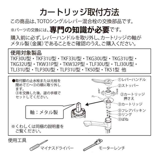 在庫限り】THY582N TOTO 水栓金具補修パーツ カートリッジ バルブ部の