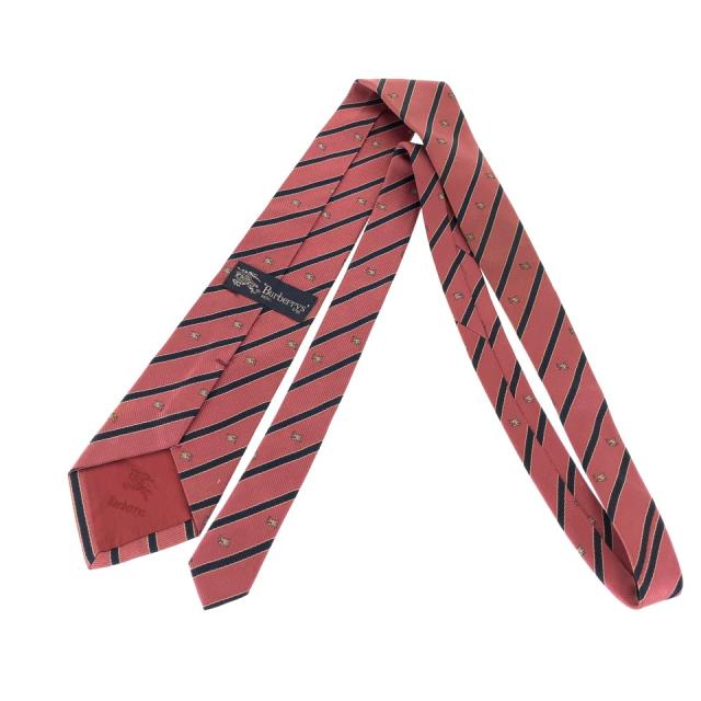 さらに値下げ Burberry バーバリー ピンク ネイビー シルク レジメンタル エンブレム ネクタイ メンズ 在庫残りわずか Carlavista Com