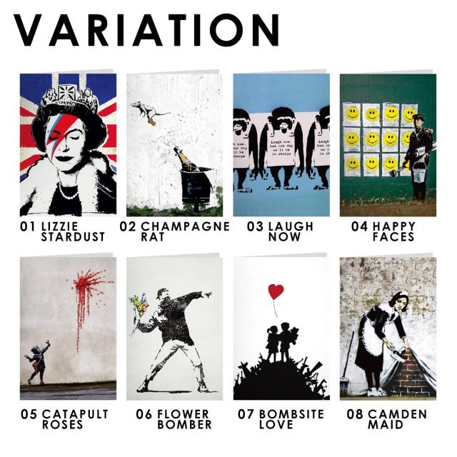 グリーディングカード バンクシー BANKSY メッセージカード 封筒 便箋