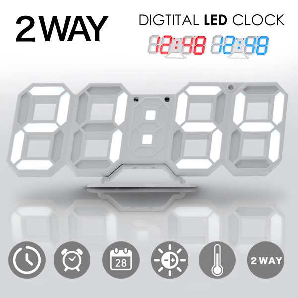 デジタル時計 おしゃれ 置き時計 Led時計 Led 時計 置時計 壁掛け時計