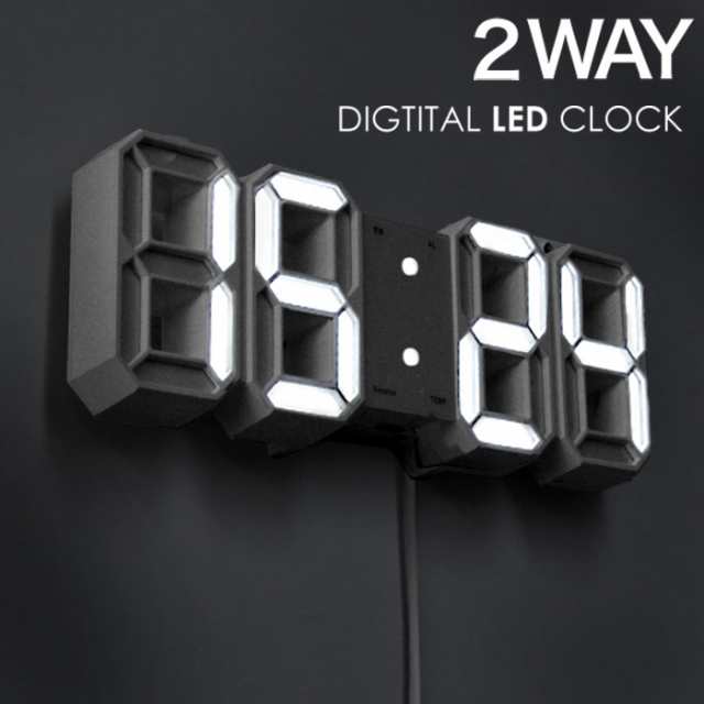 デジタル時計 おしゃれ 置き時計 LED時計 LED 時計 置時計 壁掛け時計