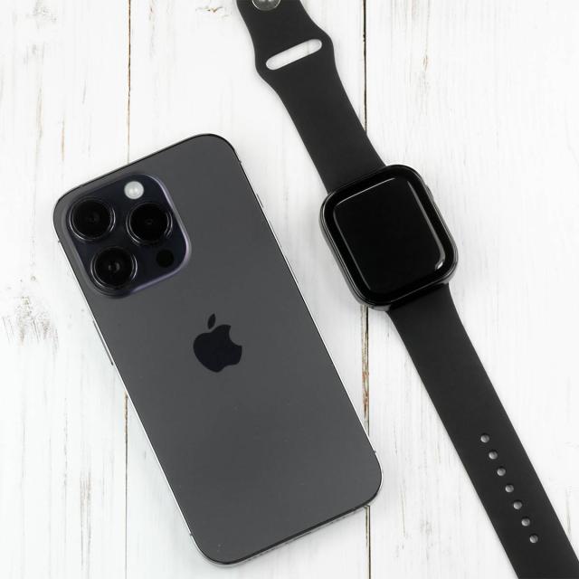 Watch case + glass (黒) 保護フィルム（Apple Watch 44mm ケース 