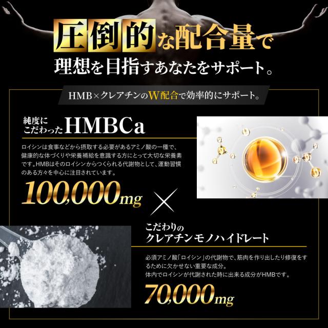 HMB クレアチン プロテイン モノハイドレード サプリ 筋トレサプリ