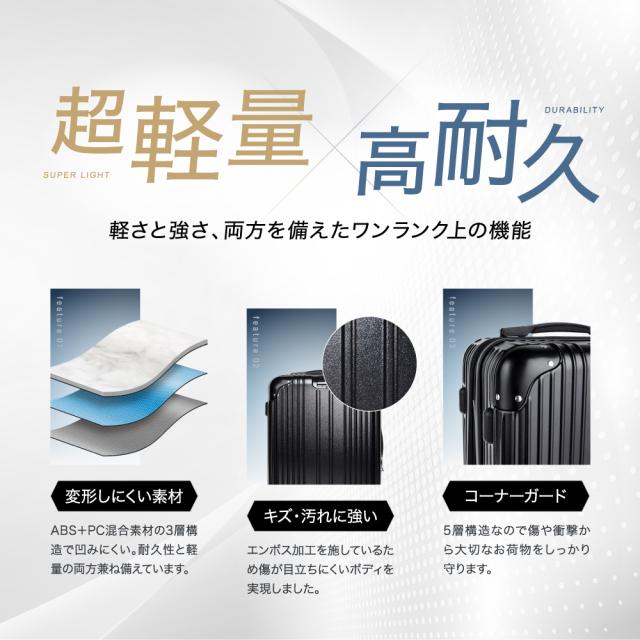 (現役客室乗務員監修) スーツケース 機内持ち込み可能 キャリーケース Sサイズ 拡張機能付き ストッパー付き 超軽量 40L キャリーバッグ 1〜3泊 送料無料 EXCITECH ギフト プレゼント_6