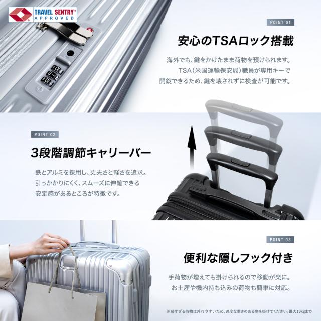 現役客室乗務員監修) スーツケース 機内持ち込み可能 キャリーケース S