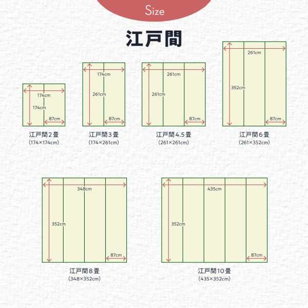 い草 風 モダンデザイン ラグ 夏用 江戸間 3畳 174×261 洗える