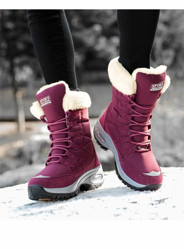 ムートンブーツ レディース スノーブーツ 登山靴 雪用ブーツ